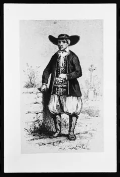 photographie Estampe de Frédéric Sorrieu. Costume d'homme en 1865 dans "Découverte du costume breton" de Rossel et Vidal Ph.1981.43.35 Photo