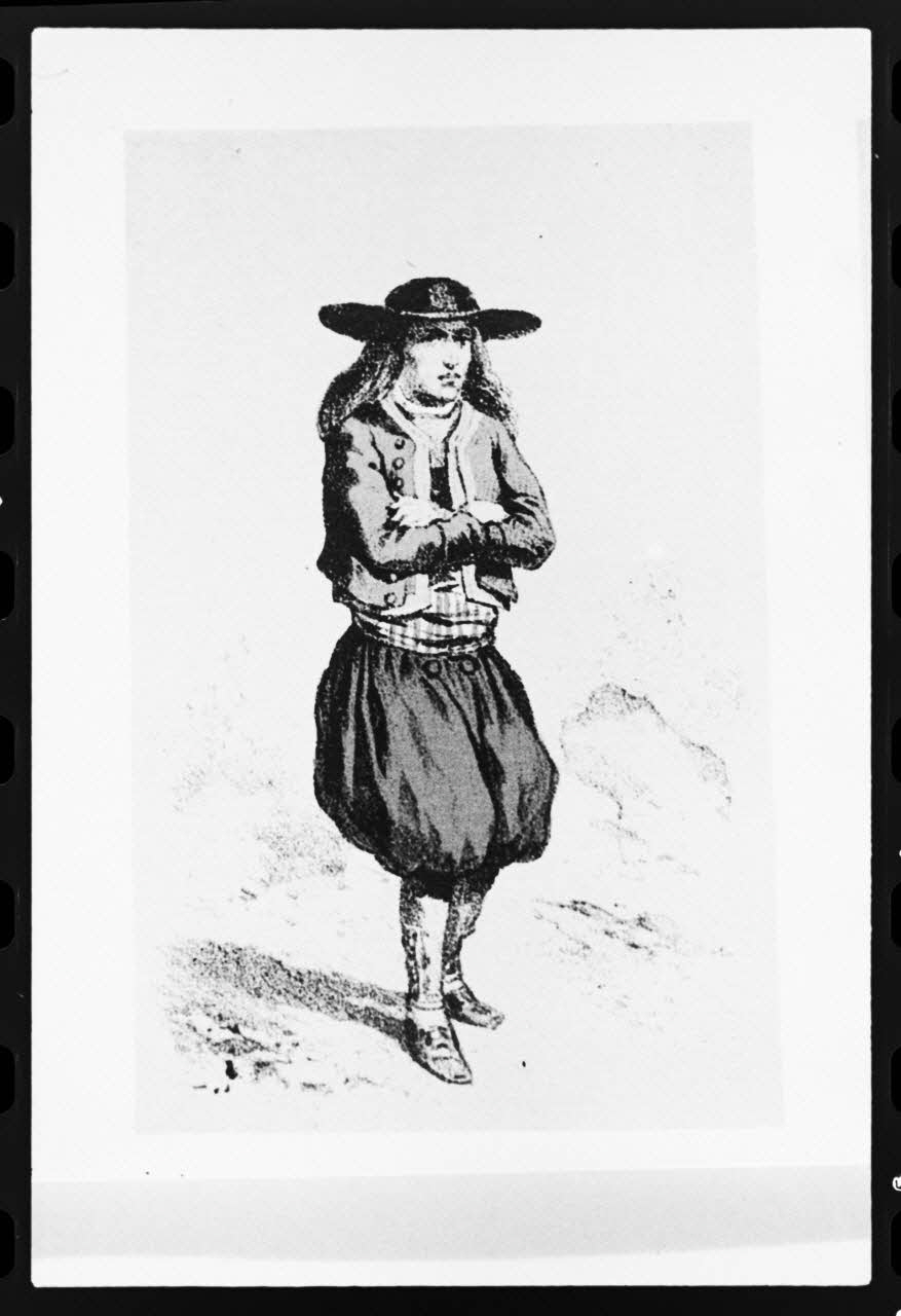 photographie Estampe de Frédéric Sorrieu. Costume d'homme en 1865 dans "Découverte du costume breton" de Rossel et Vidal Ph.1981.43.43 Photo