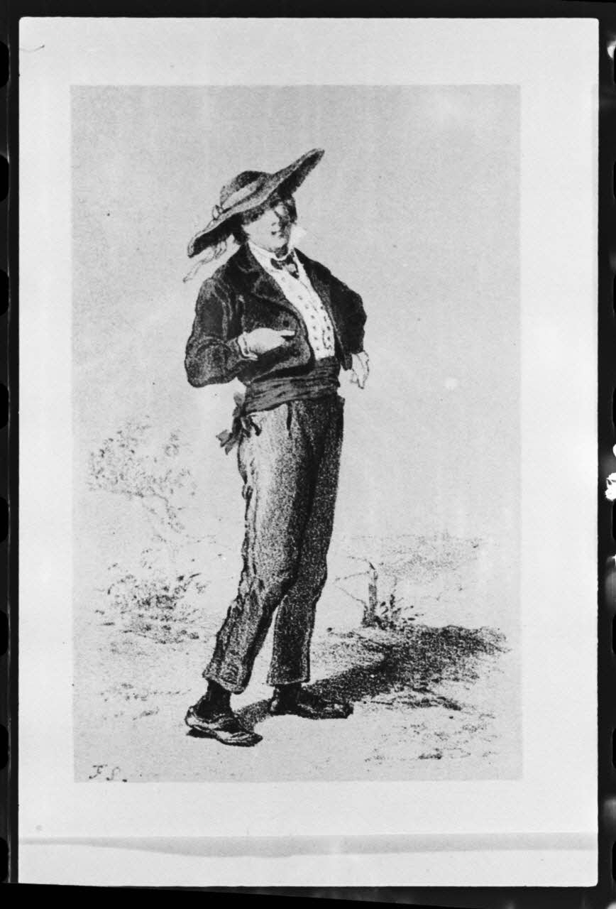 photographie Estampe de Frédéric Sorrieu. Costume d'homme en 1865 dans "Découverte du costume breton" de Rossel et Vidal Ph.1981.43.48 Photo