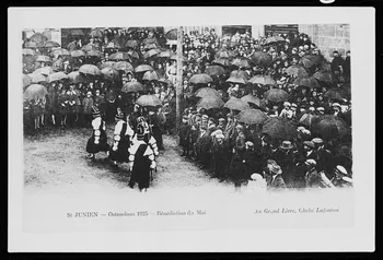 photographie Carte postale. Bénédiction du mai. 1925 Ph.1982.31.1  Photo