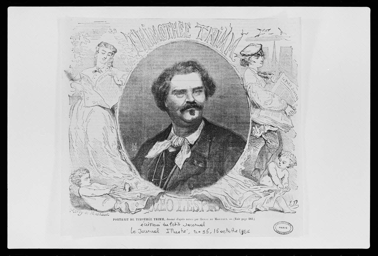 photographie Portrait de T. Trimm dans "Le Journal Illustré" daté du 16 octobre 1864 Ph.1982.4.4 Photo