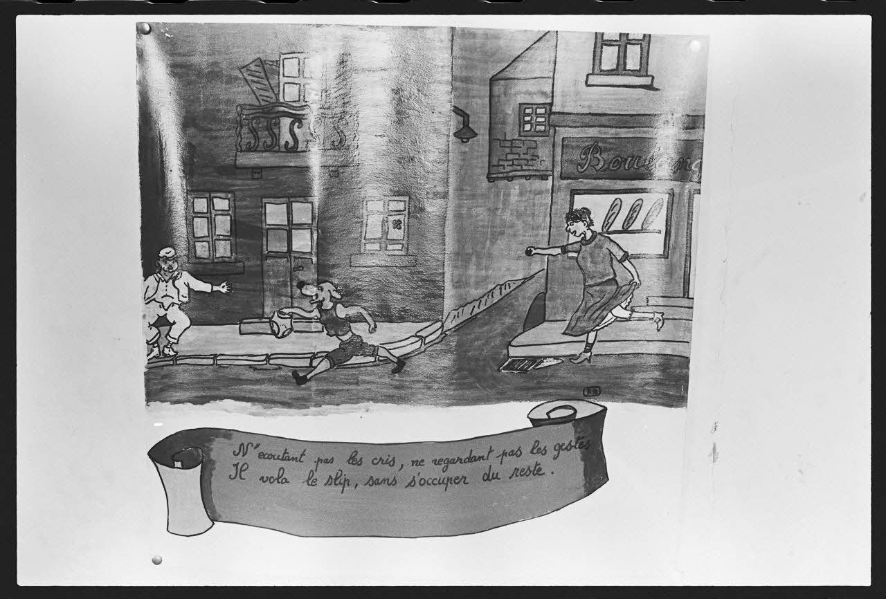 photographie Dessins humoristiques faits à l'occasion de la quintaine (1960 à 1970) Ph.1982.50.1 Photo