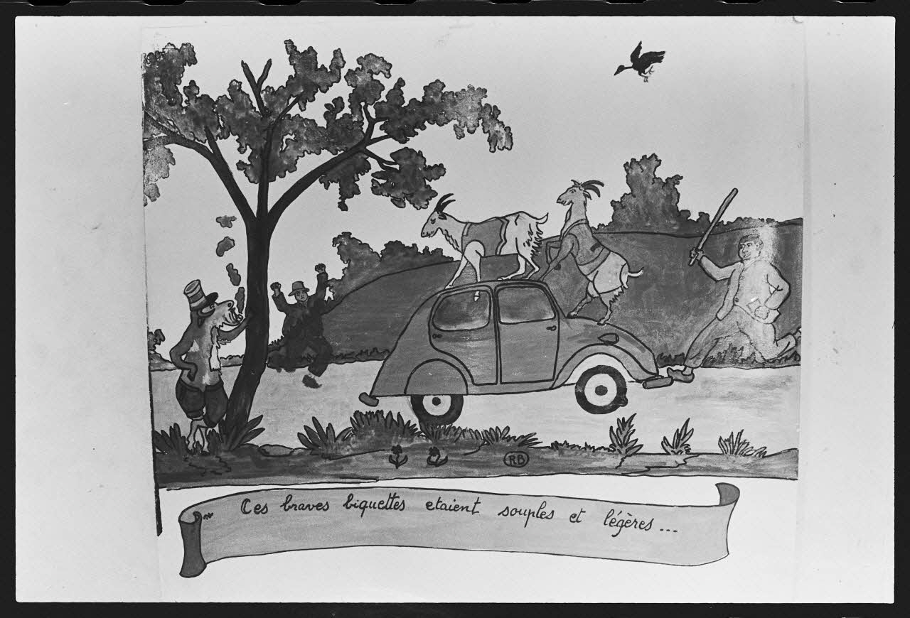 photographie Dessins humoristiques faits à l'occasion de la quintaine (1960 à 1970) Ph.1982.50.10 Photo