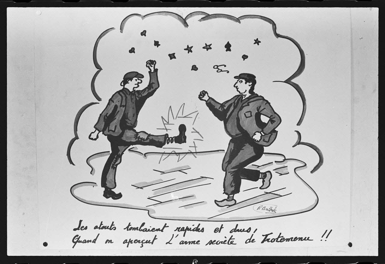 photographie Dessins humoristiques faits à l'occasion de la quintaine (1960 à 1970) Ph.1982.50.14 Photo