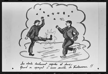 photographie Dessins humoristiques faits à l'occasion de la quintaine (1960 à 1970) Ph.1982.50.14 Photo