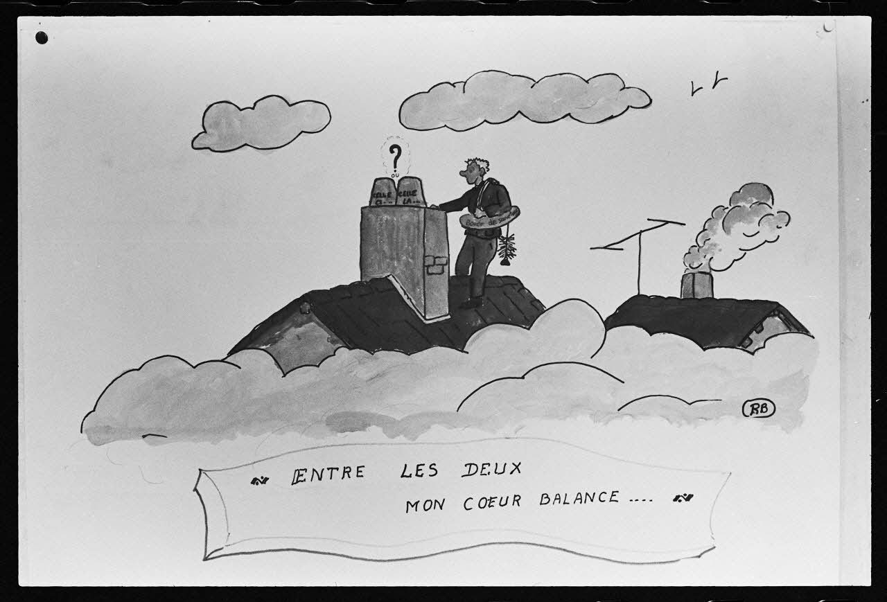 photographie Dessins humoristiques faits à l'occasion de la quintaine (1960 à 1970) Ph.1982.50.15 Photo