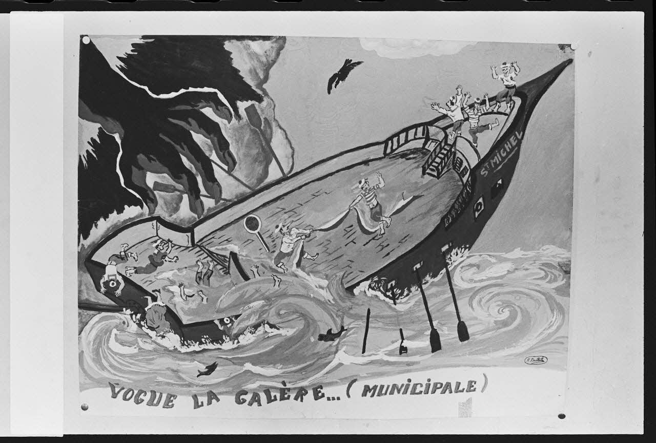 photographie Dessins humoristiques faits à l'occasion de la quintaine (1960 à 1970) Ph.1982.50.5 Photo