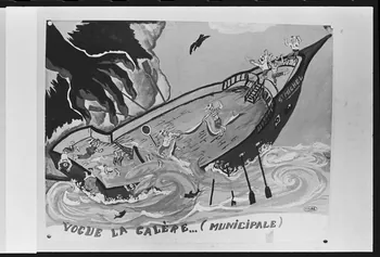 photographie Dessins humoristiques faits à l'occasion de la quintaine (1960 à 1970) Ph.1982.50.5 Photo