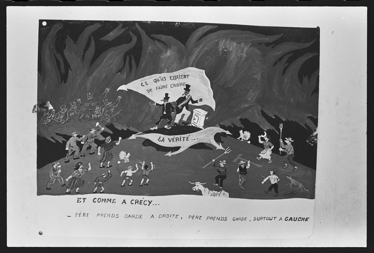 photographie Dessins humoristiques faits à l'occasion de la quintaine (1960 à 1970) Ph.1982.50.6 Photo