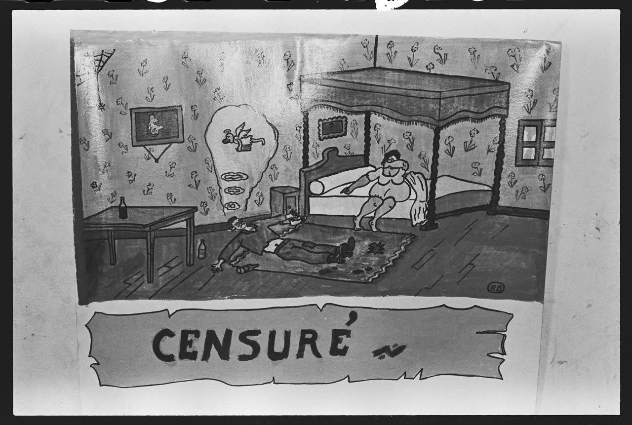 photographie Dessins humoristiques faits à l'occasion de la quintaine (1960 à 1970) Ph.1982.50.7 Photo