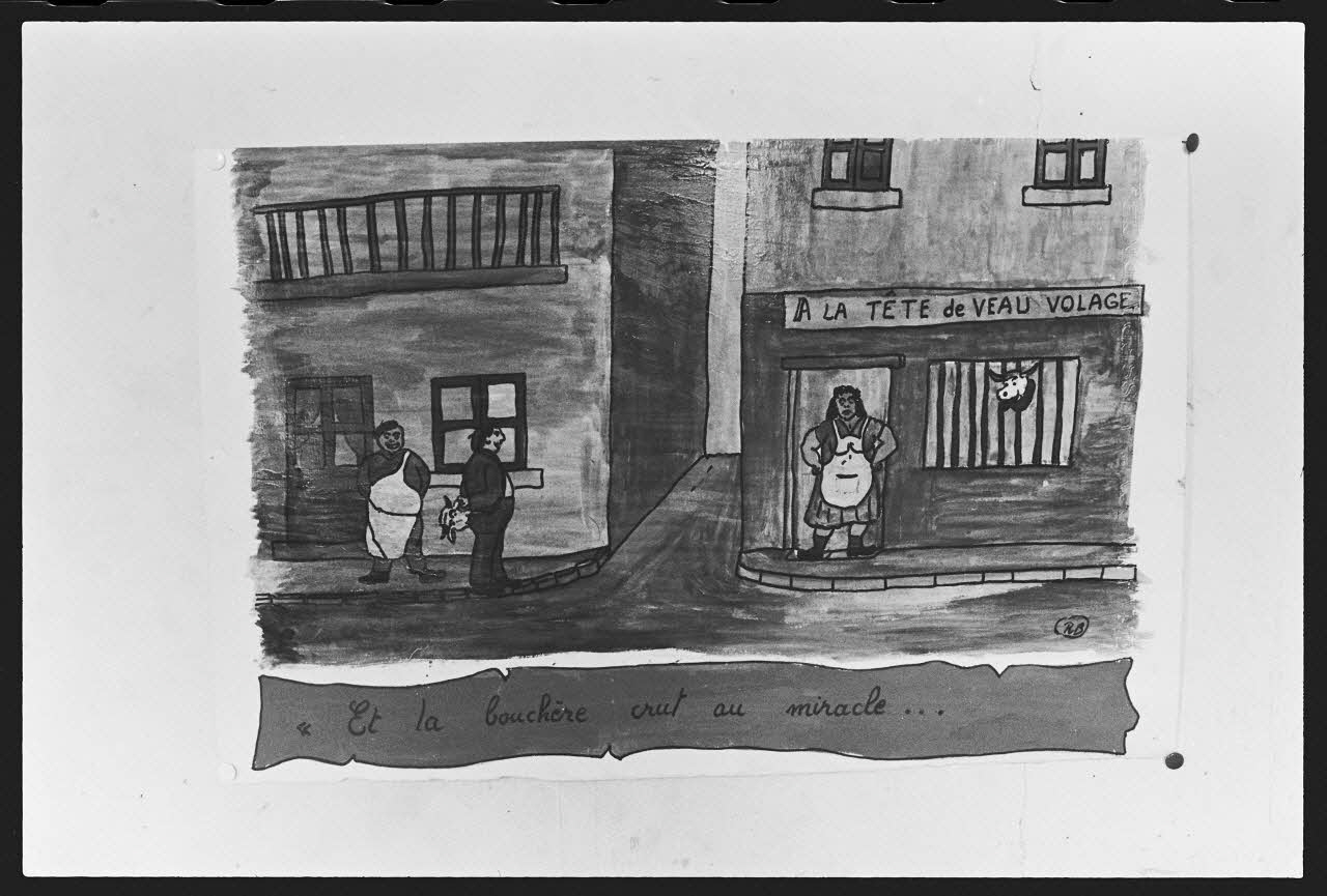 photographie Dessins humoristiques faits à l'occasion de la quintaine (1960 à 1970) Ph.1982.50.9 Photo