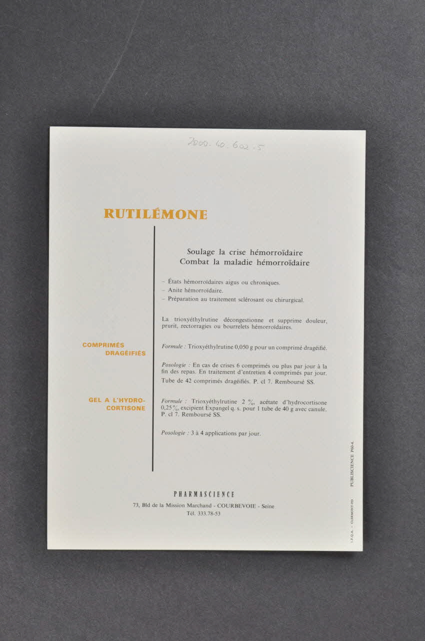 FICHE 1970 2000.60.602.5 Photo Mucem