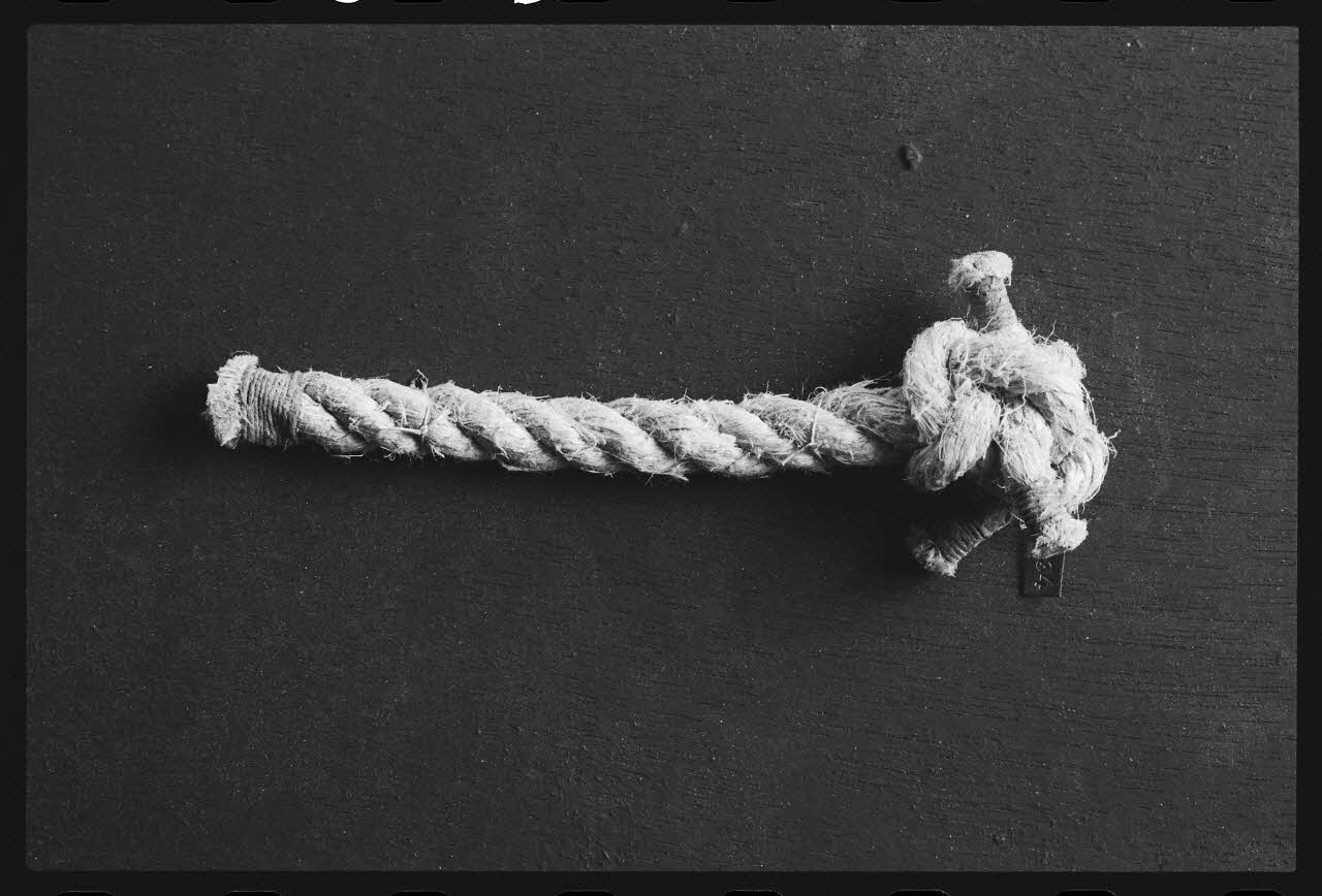 photographie Nœud de pêche : "tête de more". Corde de chanvre. 1963 Ph.1983.1.201 Photo