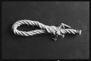 photographie Nœud de pêche : œil en filin de quatre. Corde de chanvre. 1963 Ph.1983.1.202 Photo