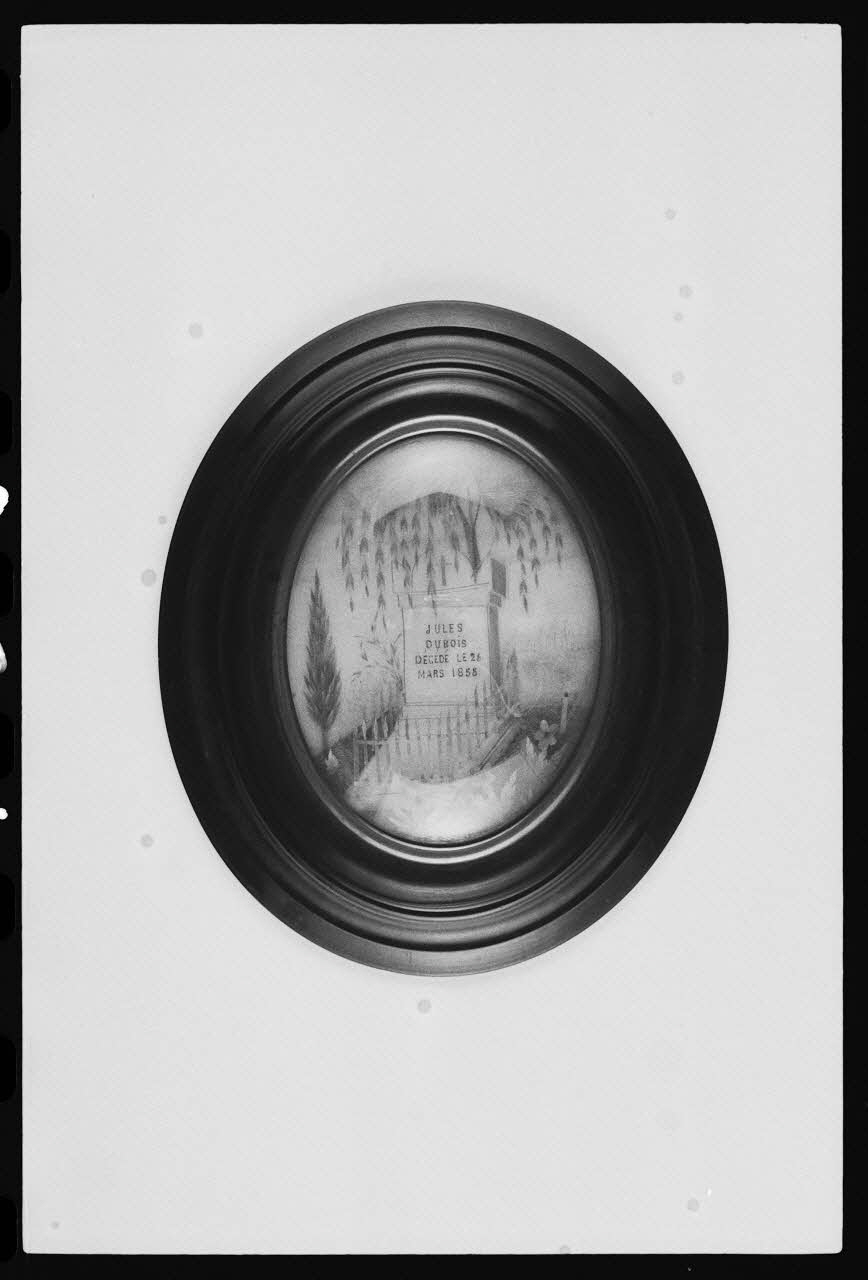 photographie Souvenir en cheveux. 1855 Ph.1983.1.294 Photo