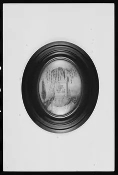 photographie Souvenir en cheveux. 1855 Ph.1983.1.294 Photo
