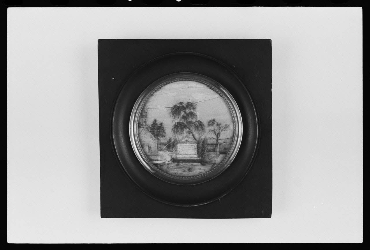photographie Souvenir en cheveux. 1855 Ph.1983.1.299 Photo