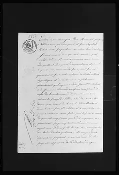Frédéric Duchesne photographie Manuscrit prêtés sur des actes de ventes. Papiers administratifs. Acte de vente de vignes Champagne-Ardenne, France 1837 Ph.1983.40.34  Photo