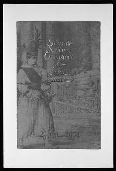 photographie Couverture de livret. Programme de la 66è ostension de saint Junien le 23 juin 1974 Ph.1983.51.1  Photo