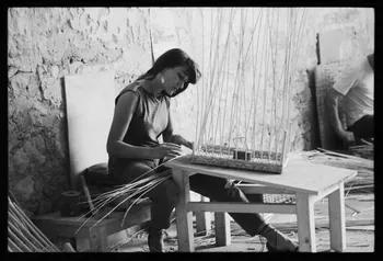 photographie Atelier de vannerie pour boulangerie. Coopérative de vannerie. Banneton et panier Ph.1984.94.6  Photo