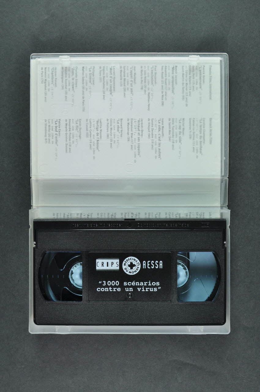 Crips, Médecins Du Monde cassette vidéo "Concours 3000 scénarios contre un virus" France 1993 2002.93.18.1-2 Photo Mucem