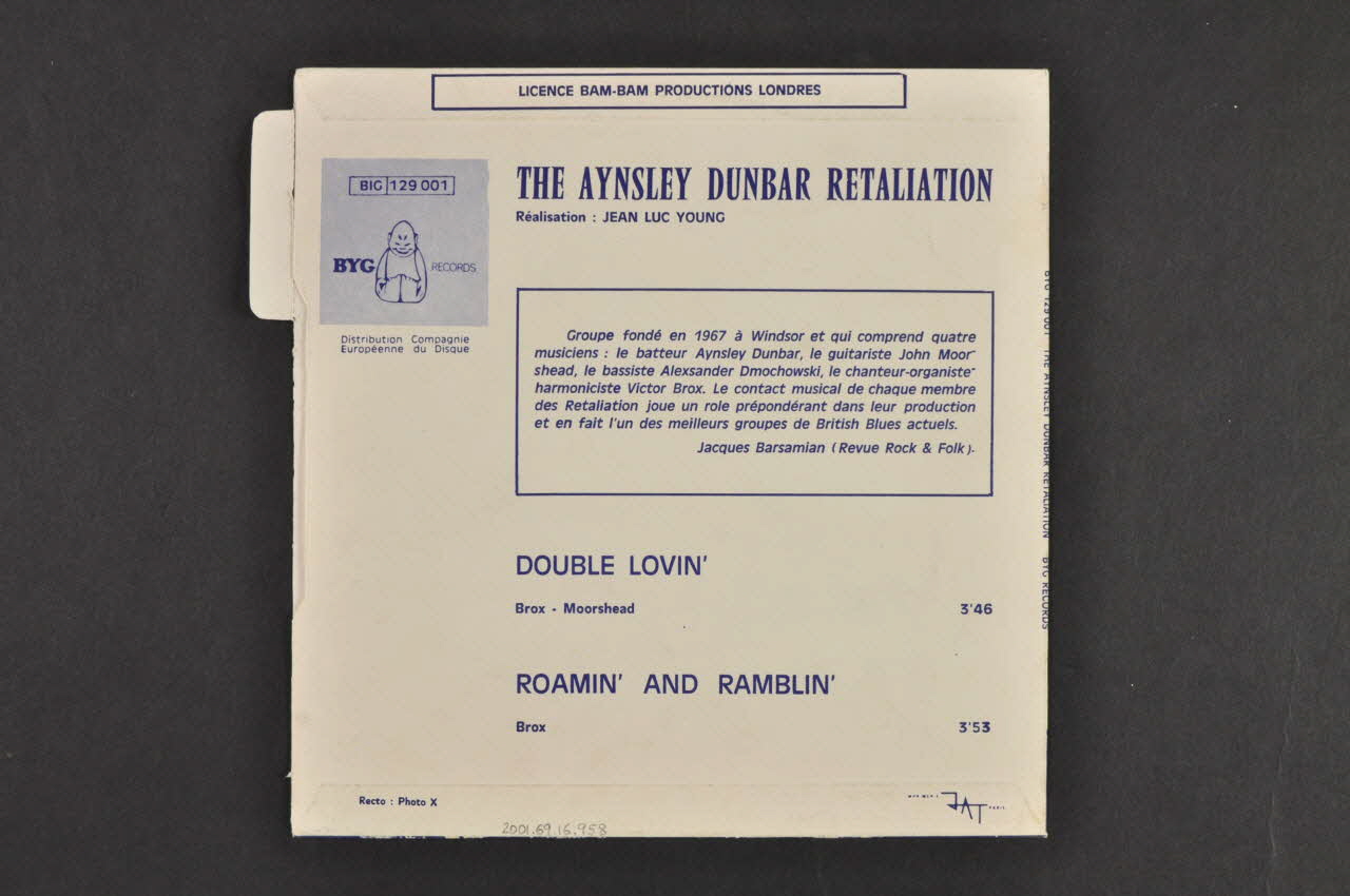 pochette de disque Roamin' and ramblin' 2001.69.16.958 Photo Mucem