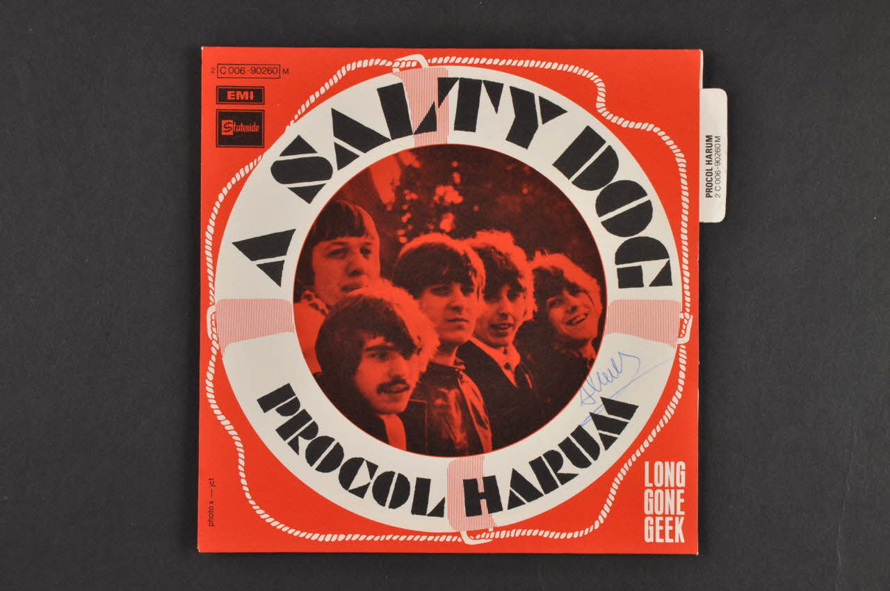 Procol Harum ; Emi Stateside pochette de disque Long gone geek France 1969 2001.69.16.964 Photo Mucem