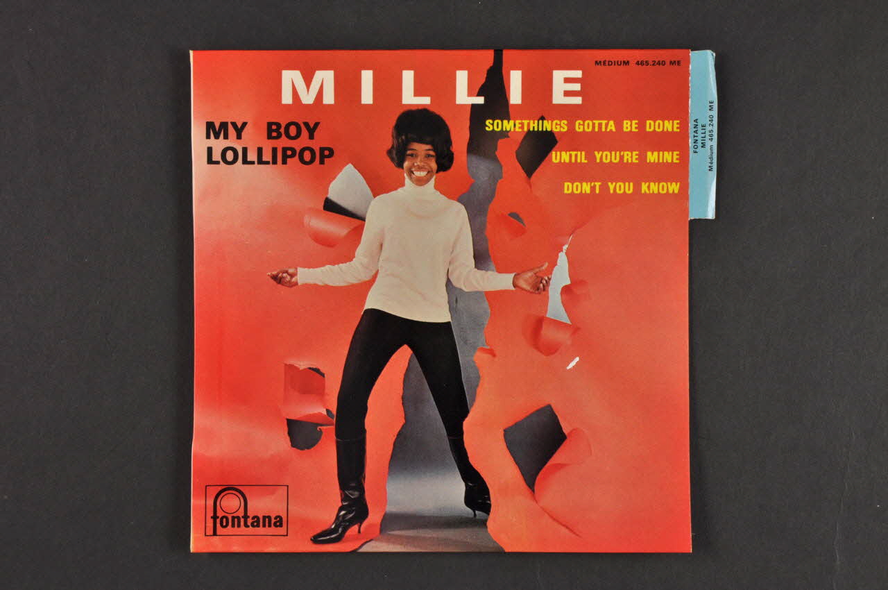 Millie Small ; Fontana pochette de disque Don't you know 1964 2001.69.16.967 Photo Mucem
