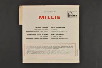Millie Small ; Fontana pochette de disque Don't you know 1964 2001.69.16.967  Photo Mucem