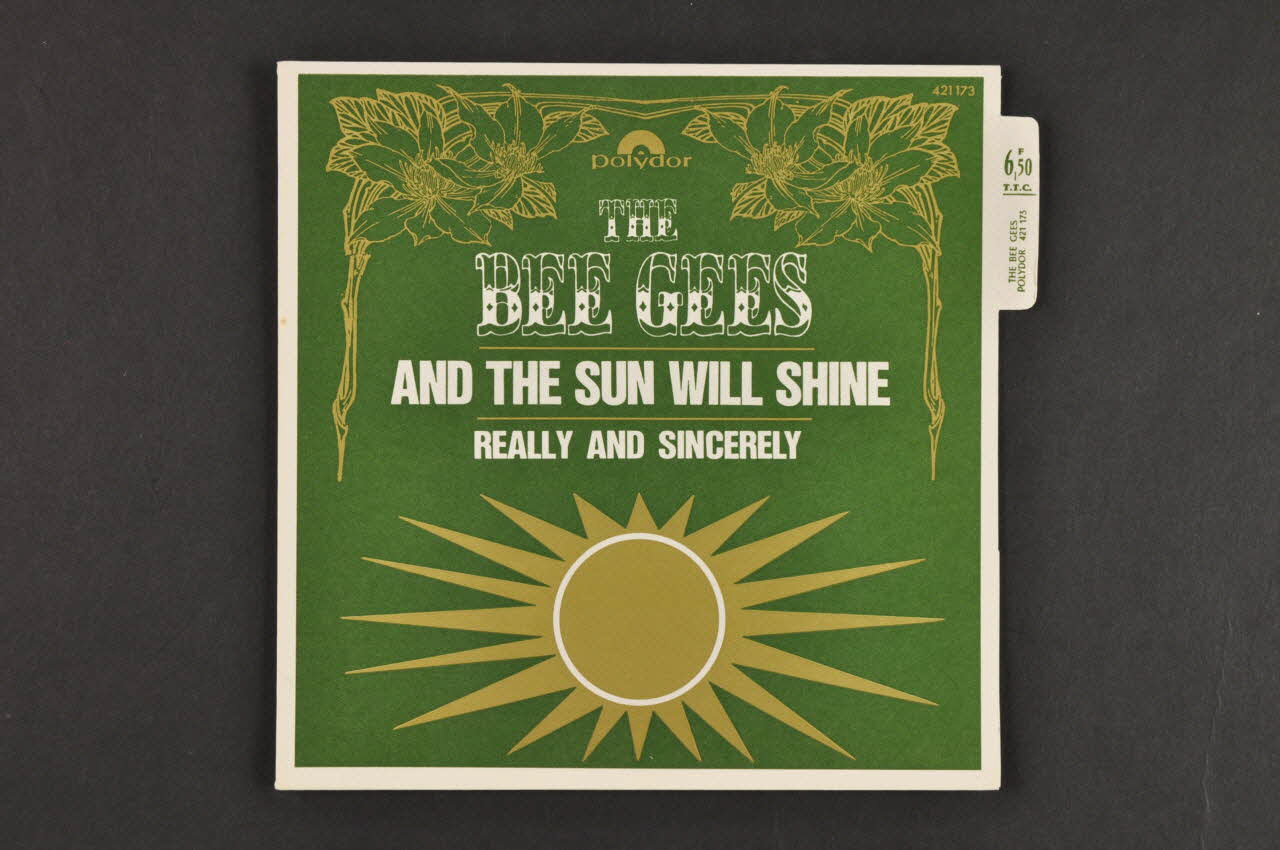 The Bee Gees ; Polydor pochette de disque Really and sincerely 1968 2001.69.16.969 Photo Mucem