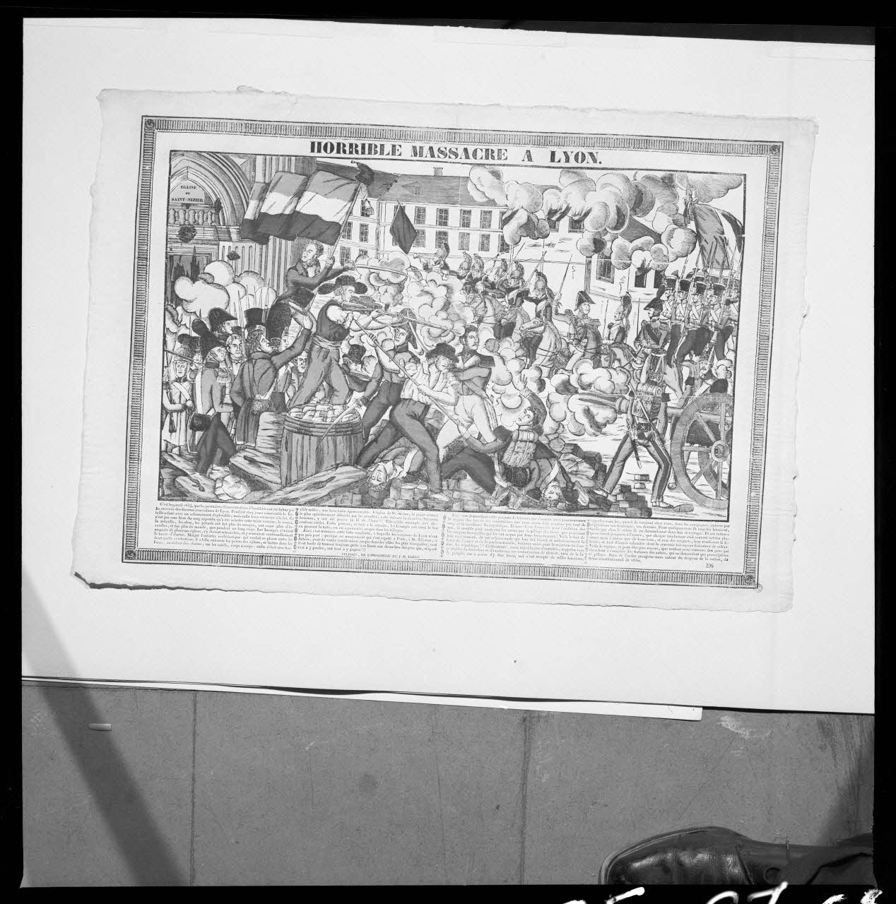 Jean Marthelot photographie MNATP. Exposition itinérante. Cent chefs d'œuvre de l'ancienne imagerie française Rhône-Alpes, France 1965/7/7 Ph.1965.67.64 Photo