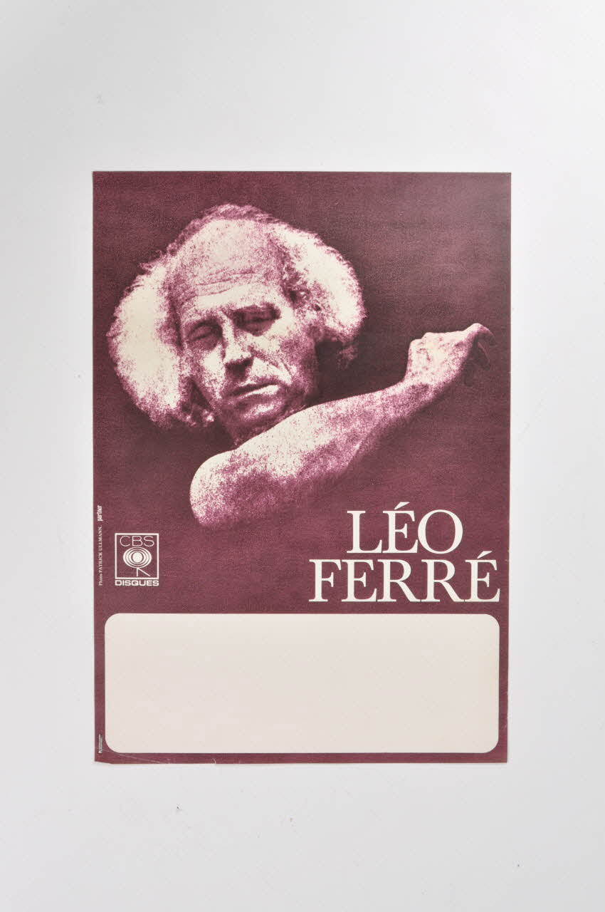 affiche Léo Ferré 2001.69.17.117 Photo Mucem