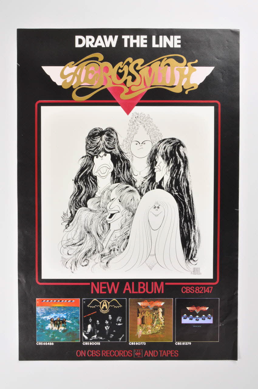 affiche Aerosmith / New album CBS 82147 Etats-Unis 1977 2001.69.17.141 Photo Mucem