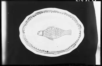 Alain Guey photographie Plat à décor de poisson Ile-de-France, France 1967/6/1 Ph.1967.25.417 Photo