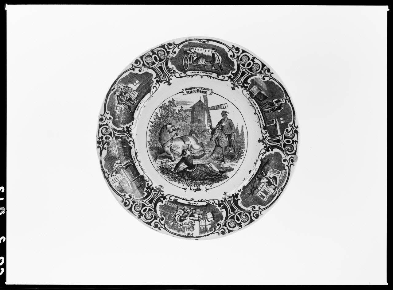 Alain Guey photographie "L'agilité". Assiette Ile-de-France, France 1968/2/1 Ph.1968.3.213 Photo