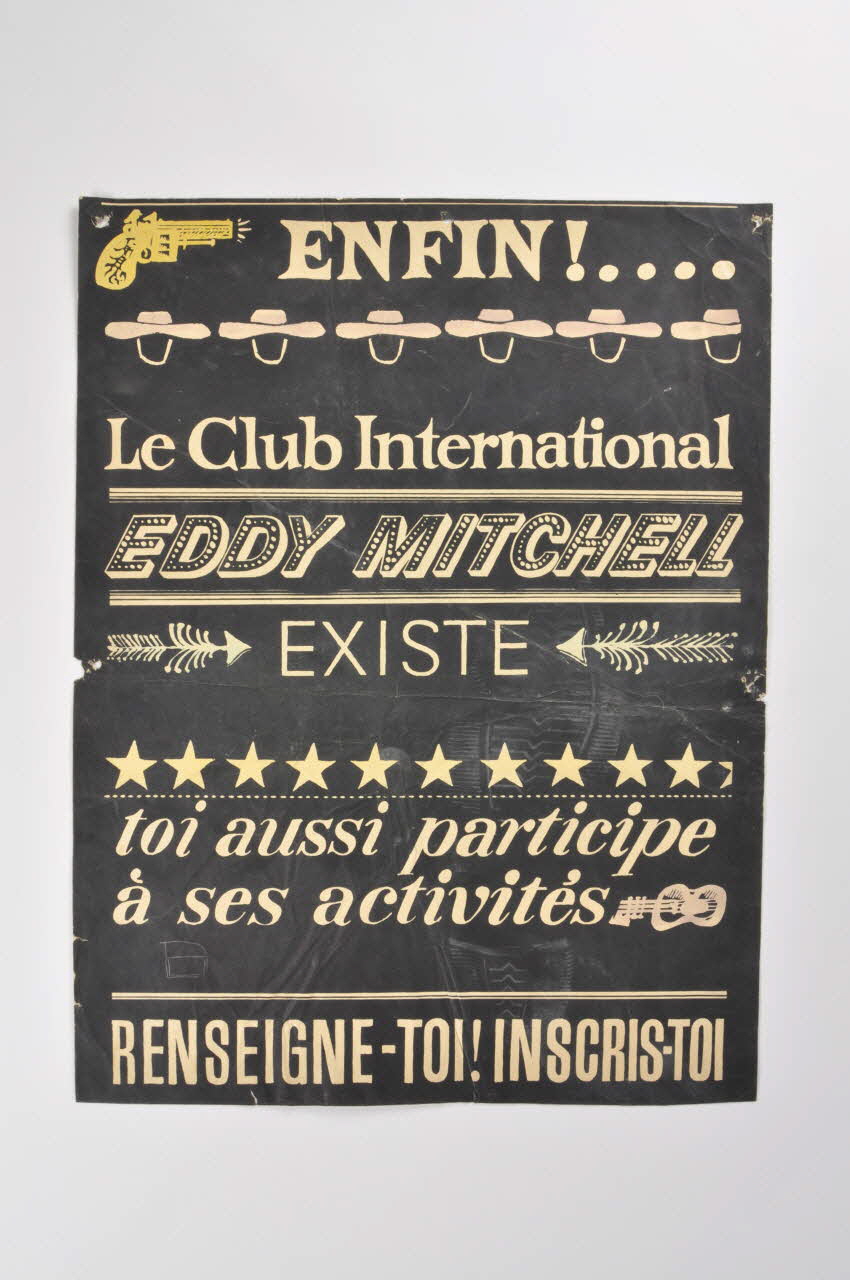 affiche Eddy Mitchell France 1960 2001.69.17.47 Photo Mucem