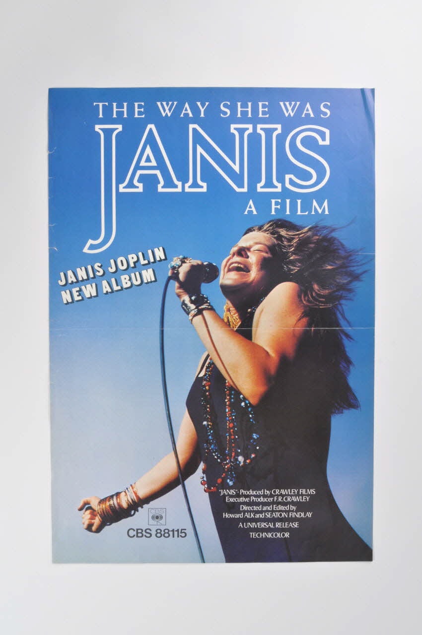 affiche The Way she was / Janis / A film Etats-Unis 1970 2001.69.17.60 Photo Mucem