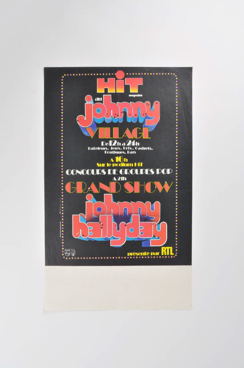 G.L.F affiche Johnny Hallyday France 1970 2001.69.17.65 Photo Mucem