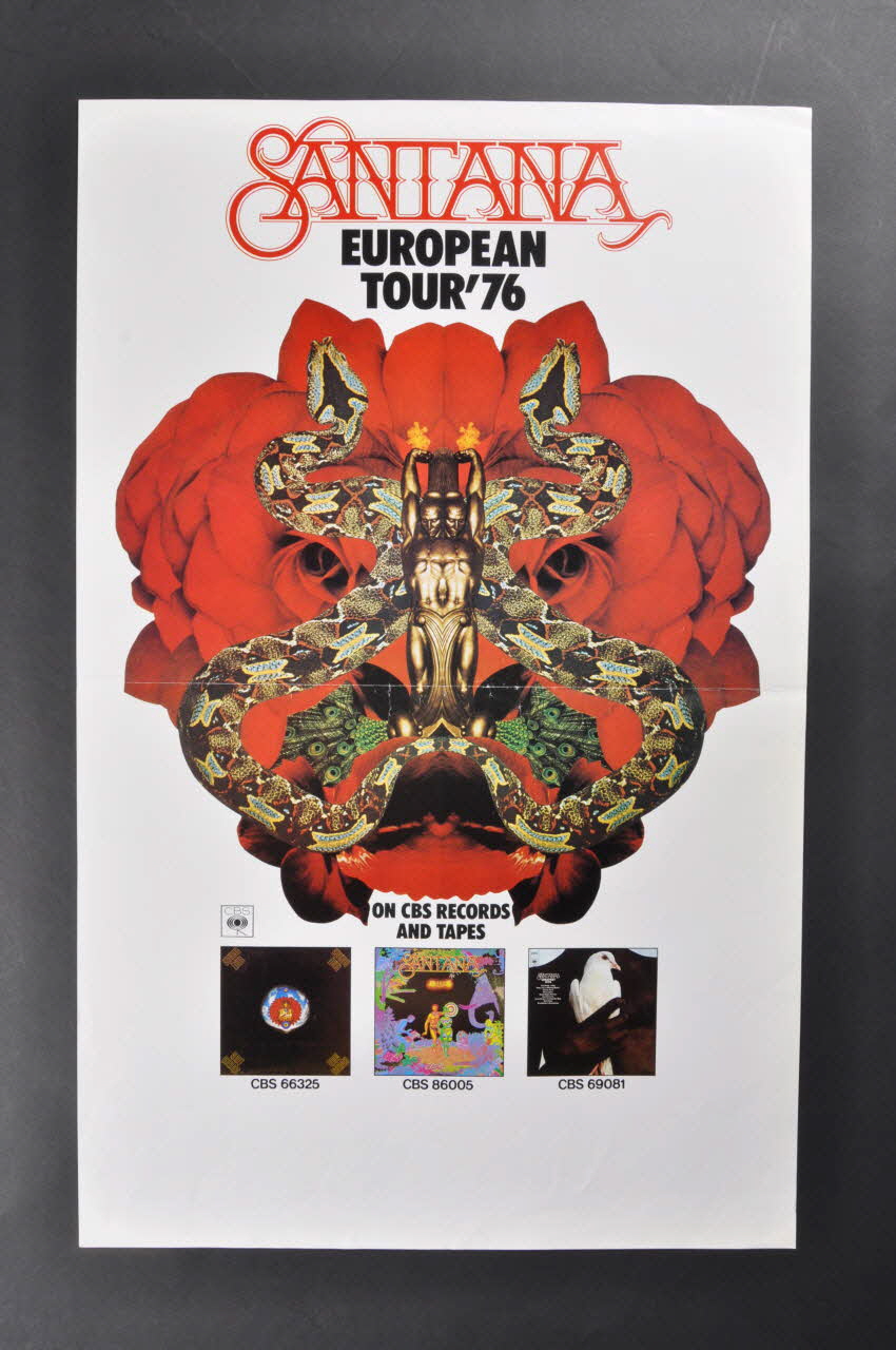 affiche Santana France 1976 2001.69.17.77 Photo Mucem