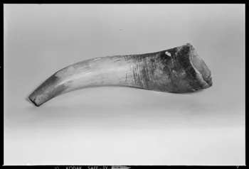 Beck photographie Corne de charivari. Provenant des Pyrénées-Atlantiques France 1970/10/1 Ph.1970.20.2362 Photo