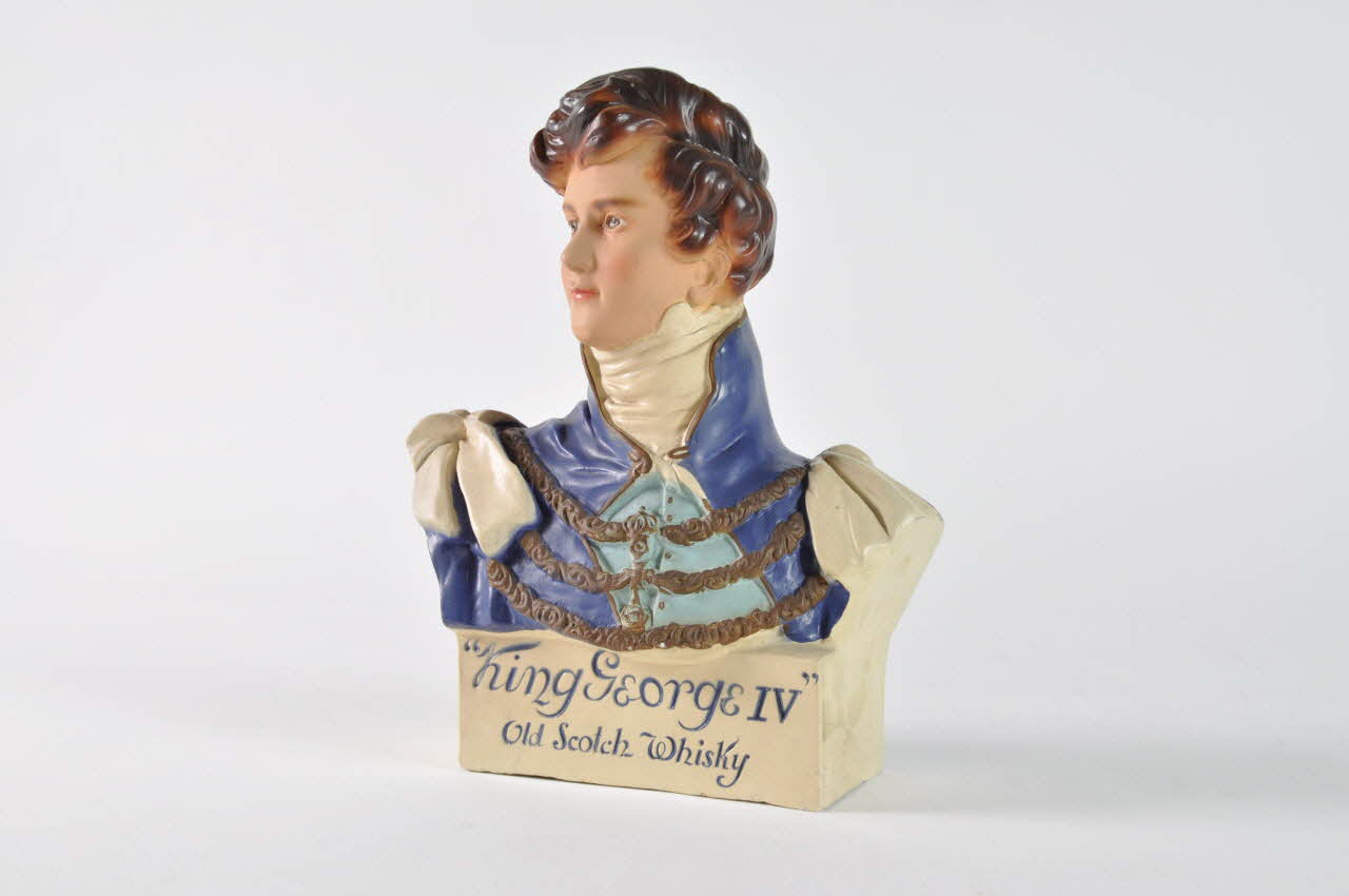 objet publicitaire Effigie du roi George IV, objet publicitaire pour une marque de whisky 2001.69.42 Photo Mucem