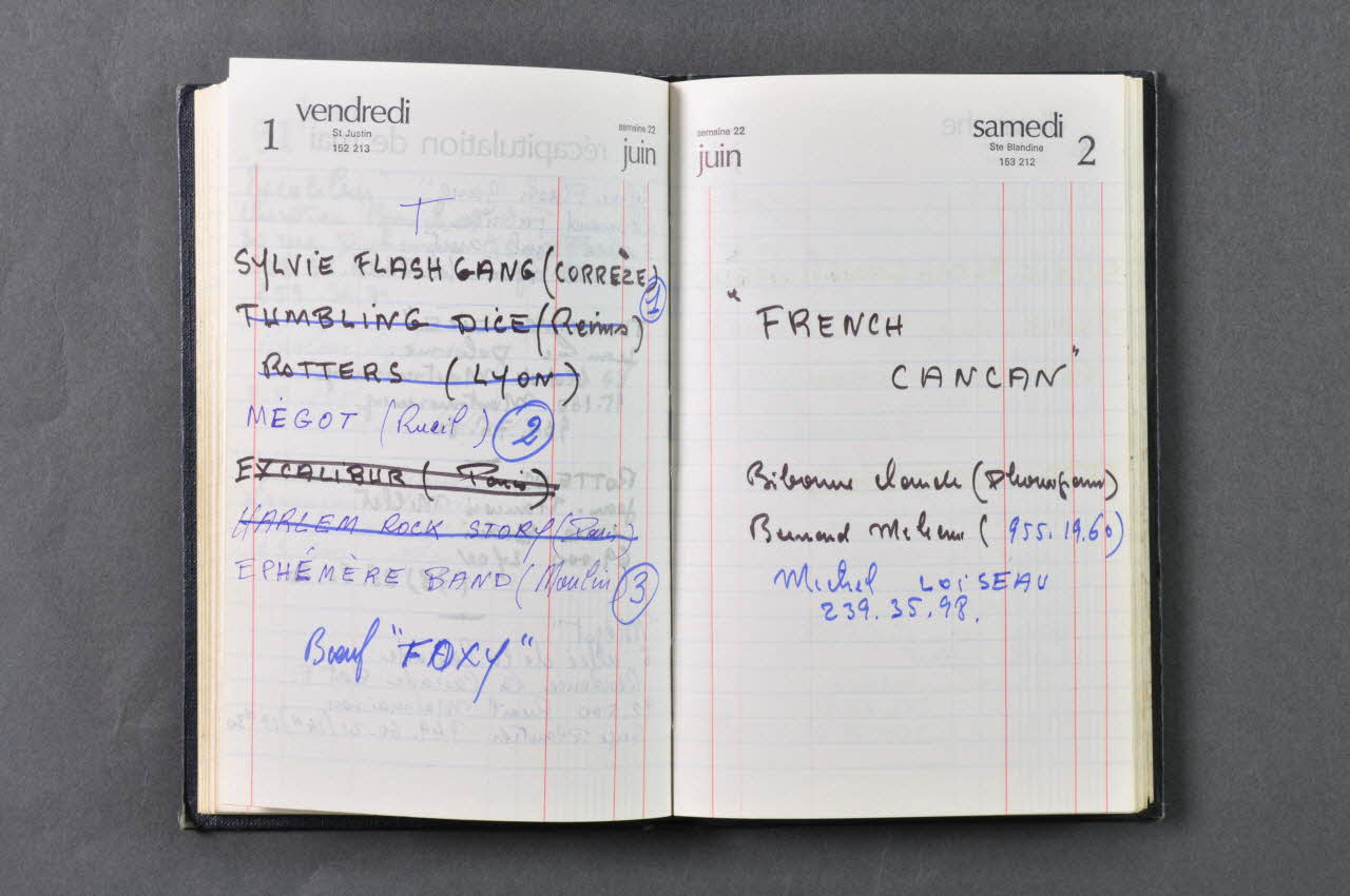 agenda agenda pour l'année 1979 1979 2001.69.63.24  Photo Mucem