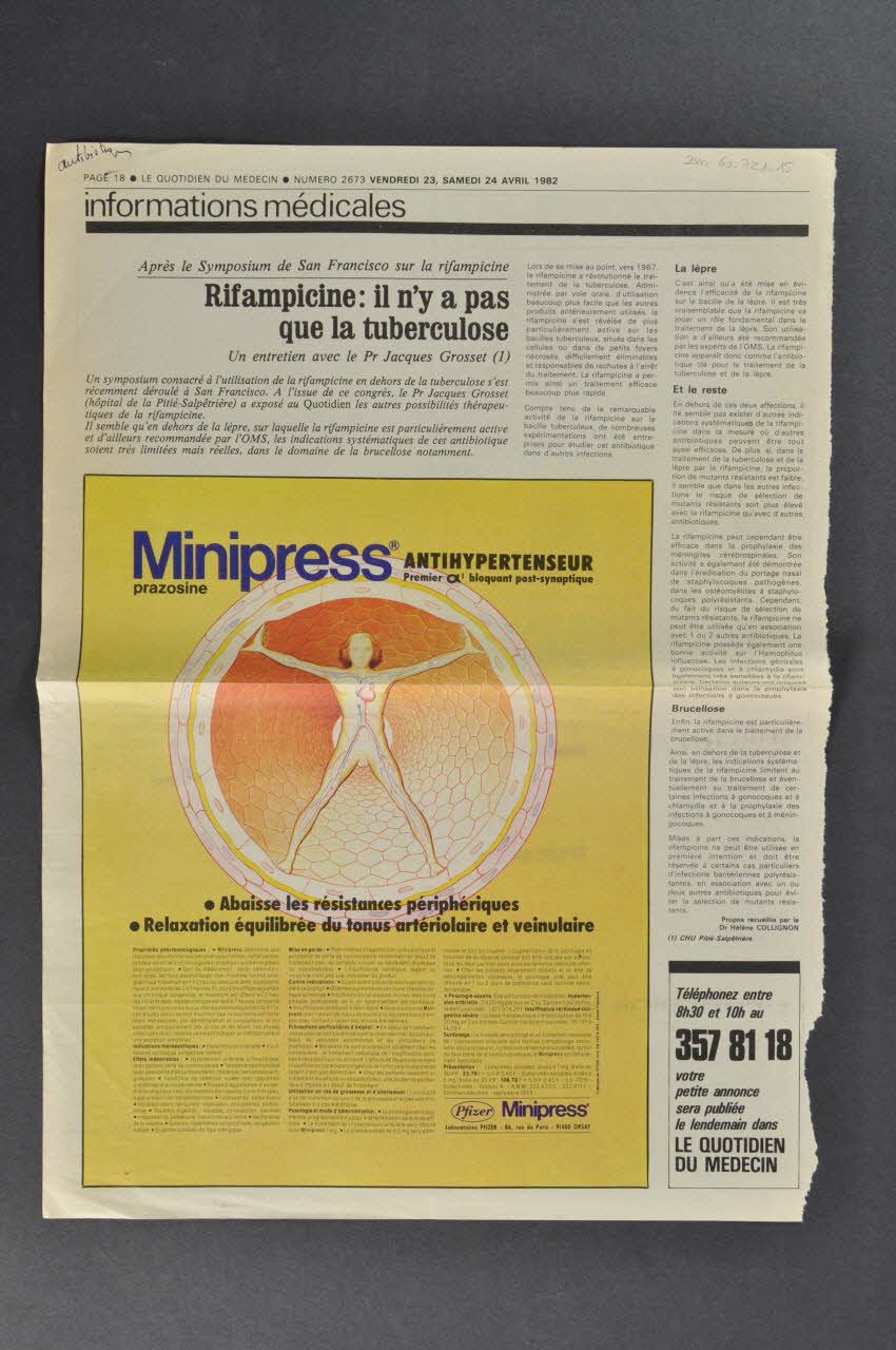 COUPURE DE JOURNAL 1972-1984 2000.60.721.15 Photo Mucem