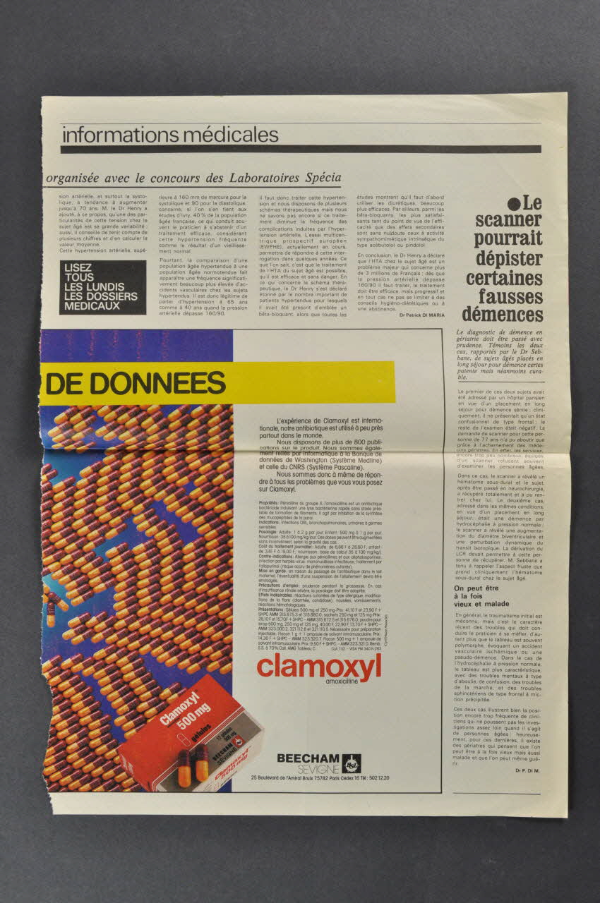 COUPURE DE JOURNAL 1972-1984 2000.60.721.15  Photo Mucem