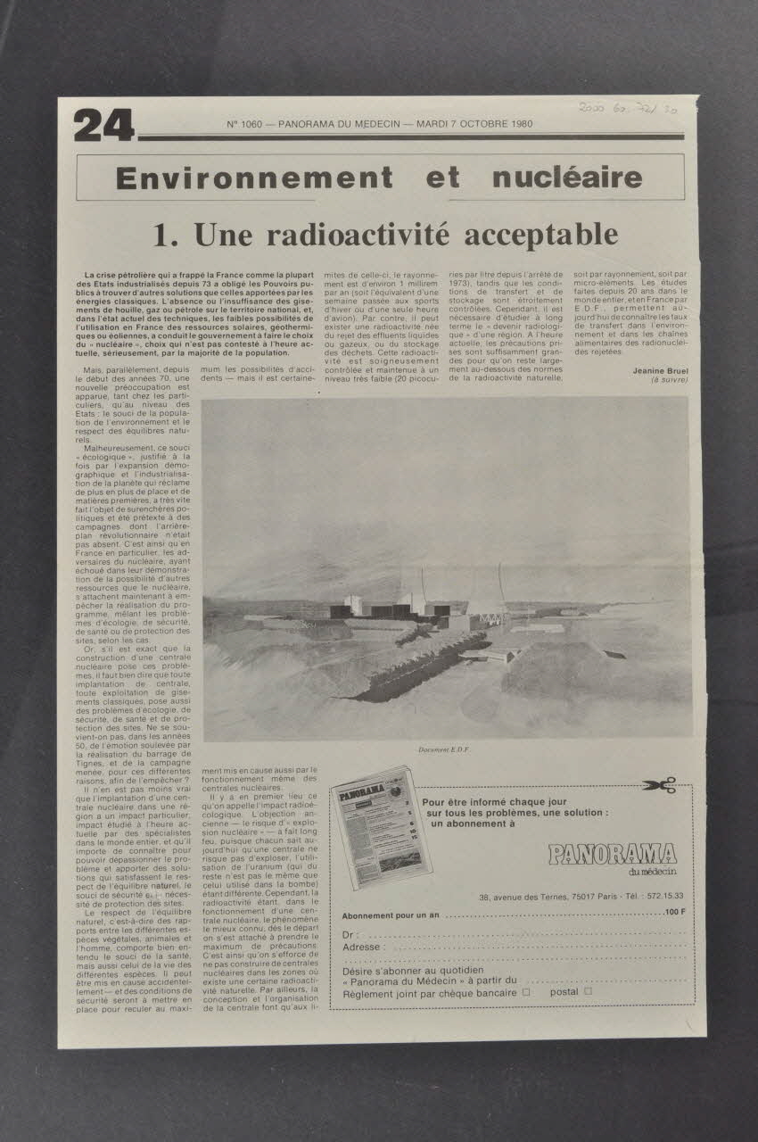 COUPURE DE JOURNAL 1972-1984 2000.60.721.30 Photo Mucem