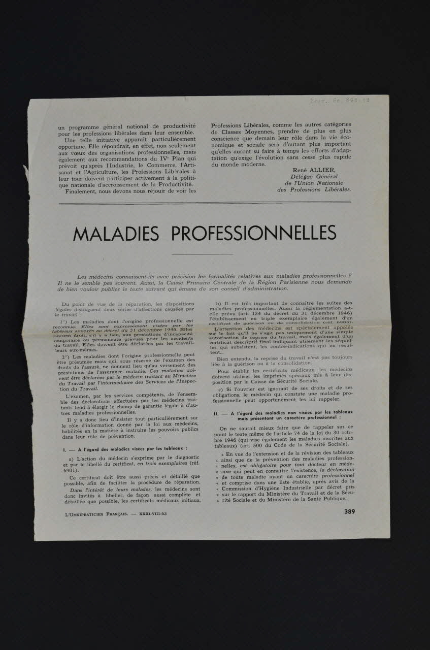 DOCUMENTS DIVERS 1940 2000.60.860.13 Photo Mucem