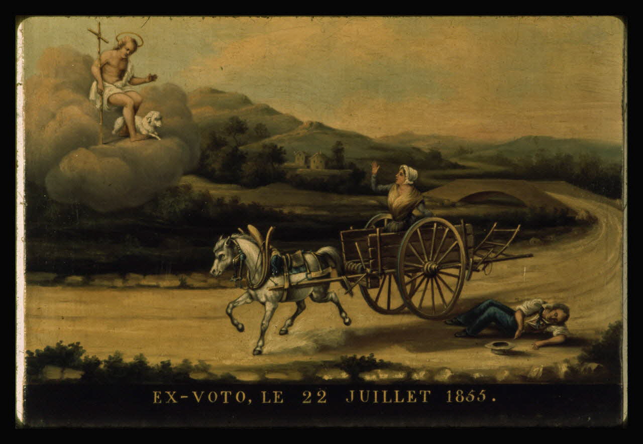 A. Chastanier photographie Ex-voto de Louis Du Cros daté du 22 juillet 1855 Ile-de-France, France 1973 Ph.1973.213.38 Photo