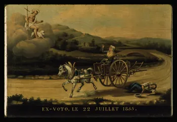 A. Chastanier photographie Ex-voto de Louis Du Cros daté du 22 juillet 1855 Ile-de-France, France 1973 Ph.1973.213.38 Photo