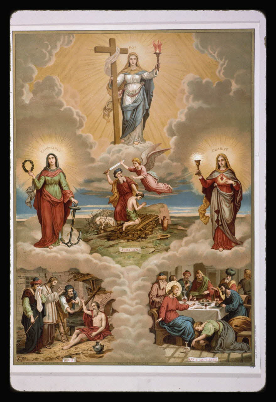 photographie Catéchisme en images : vertu théologale. Chromolithographie aux éditions Bonne Presse Ph.1984.54.62 Photo