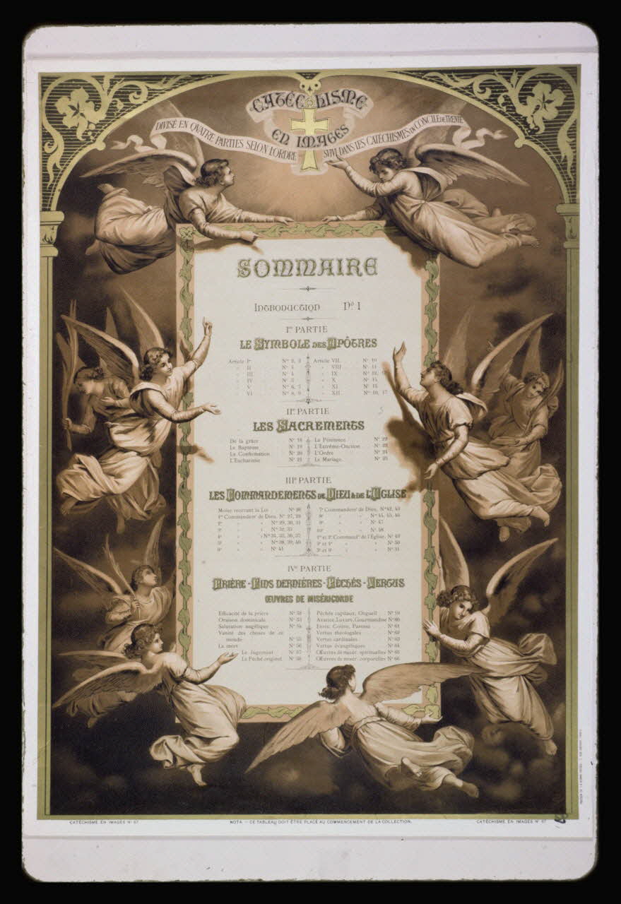 photographie Catéchisme en images : vertu chrétienne. Chromolithographie aux éditions Bonne Presse Ph.1984.54.67 Photo